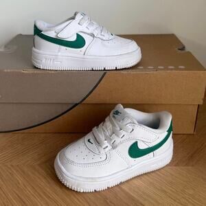 Nike Air Force 1 Low Easyon Green/White Toddler Sneakers- SZ 7 C